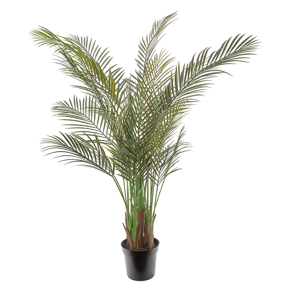SIGNWIN Floor Plants Artificial Areca Palm Trees for Home, Fake Palm Plant with Vase - Large Size 80 Overall