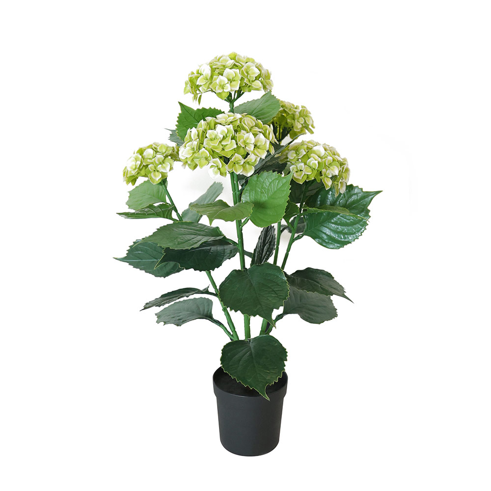 Artificial White Hydrangea 24-in