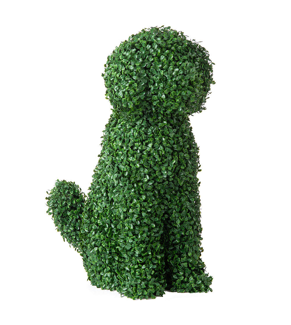 Boxwood Dog Topiary 24-in