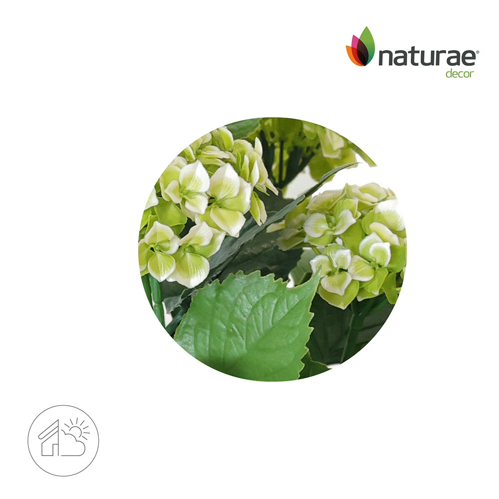 Artificial White Hydrangea 24-in - Image 2