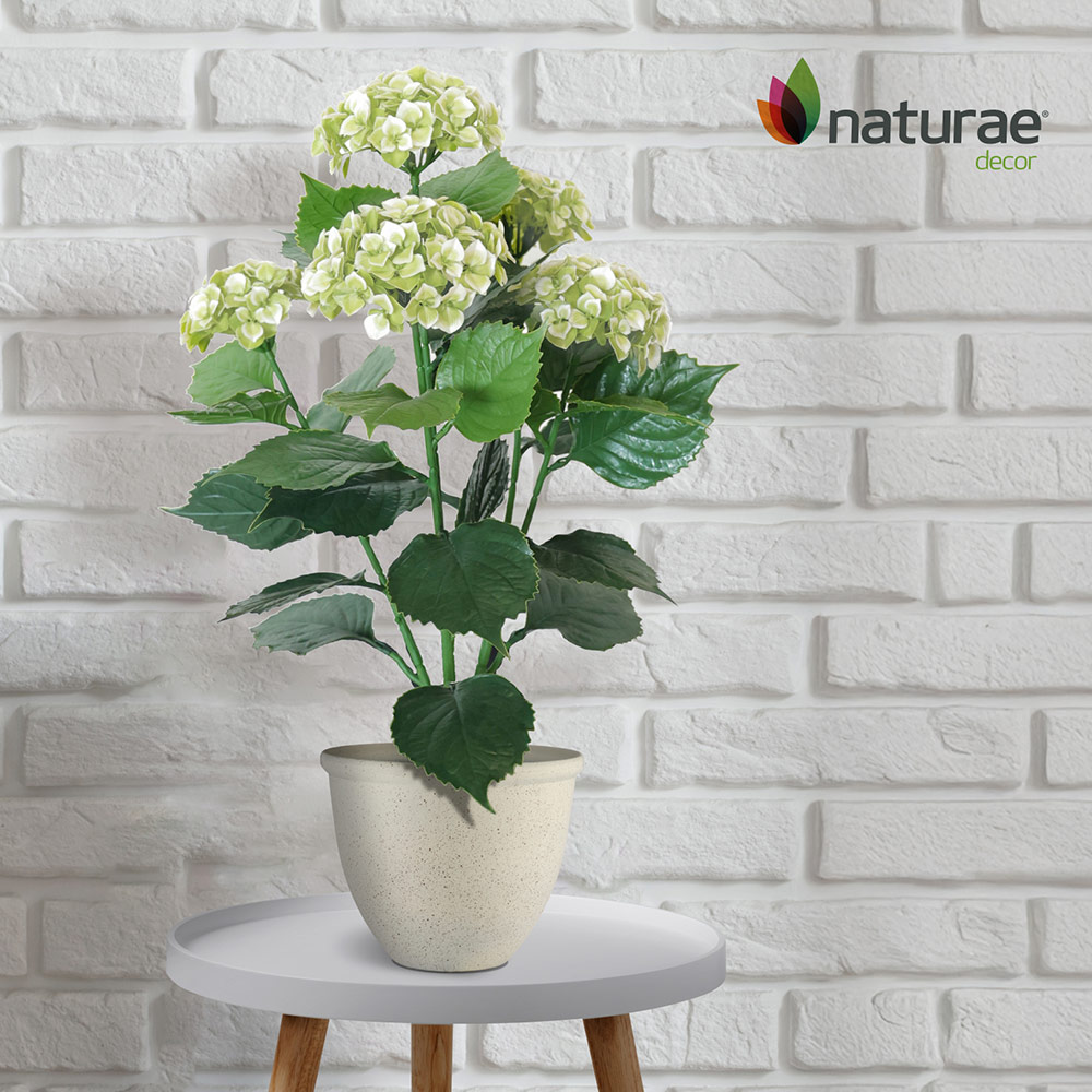Artificial White Hydrangea 24-in - Image 4